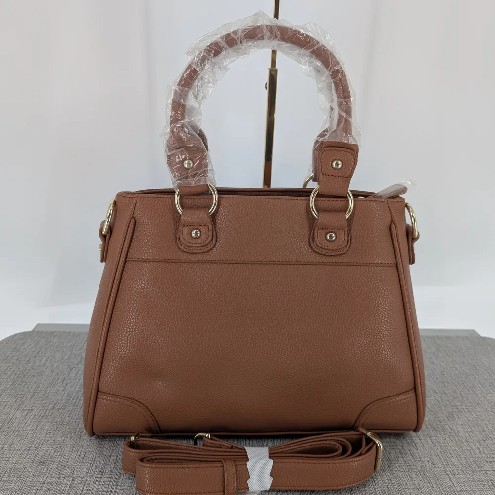 Elegant Brown and Black‎ Satchel